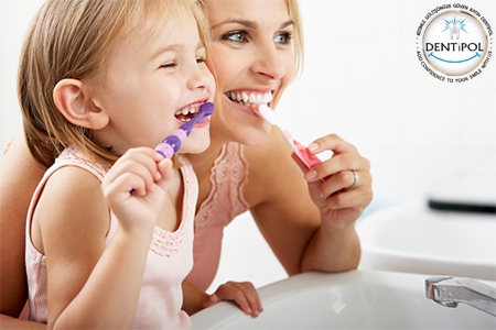 When should children start brushing teeth?